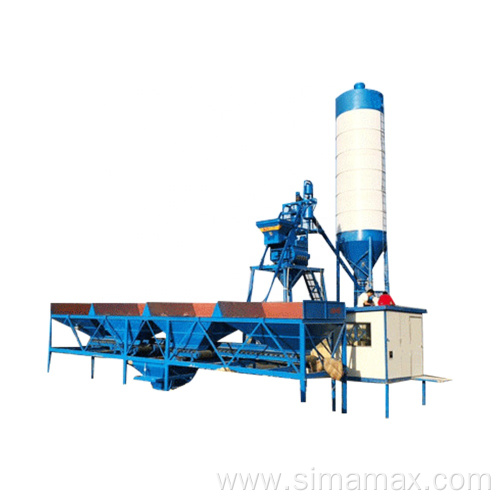 Hzs25 Portable Concrete Batching Plant with Truck Chassis